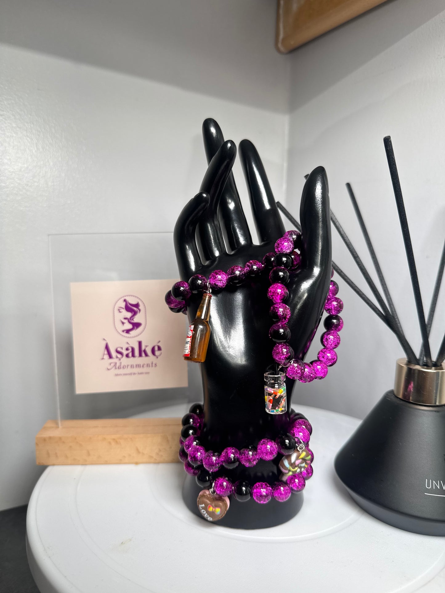 Àṣàké Charm Bracelet Set – “Grace & Glow
