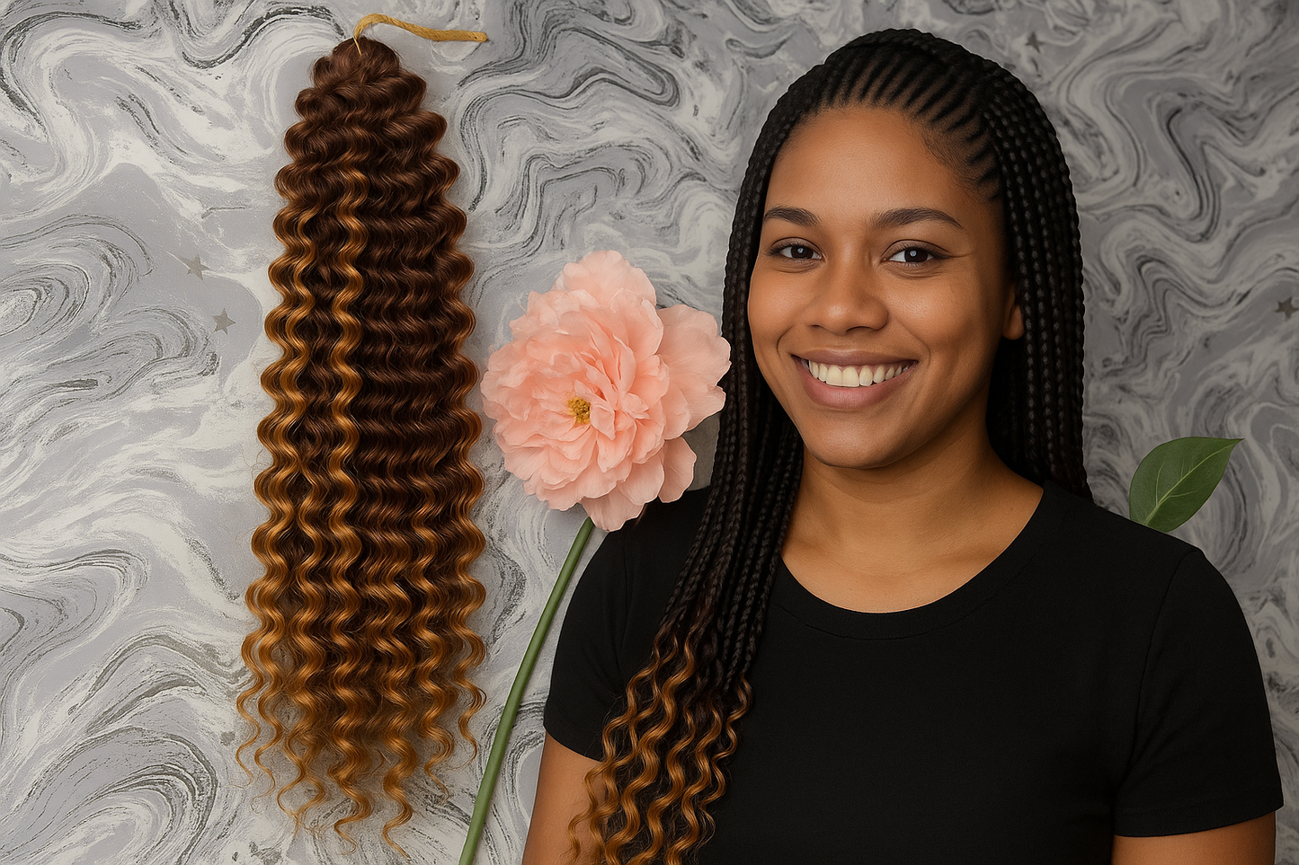 Àsàké Synthetic Deep Wave Curls